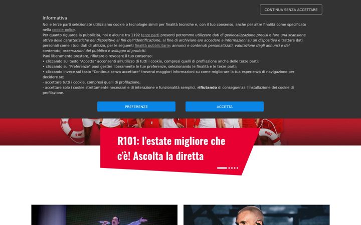 Captură de ecran a r101.it