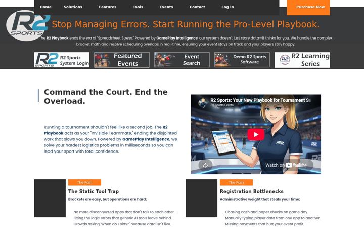 Screenshot of r2sports.com