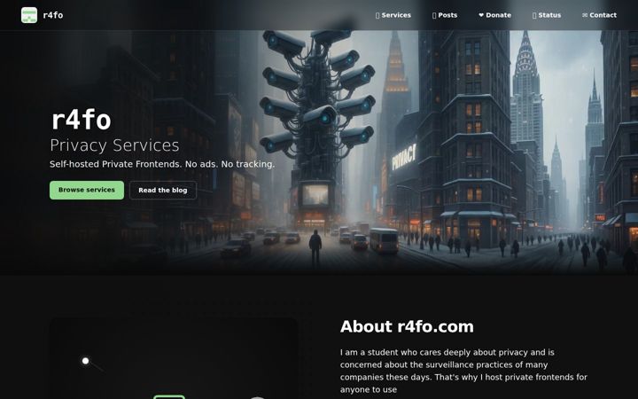 Screenshot of r4fo.com