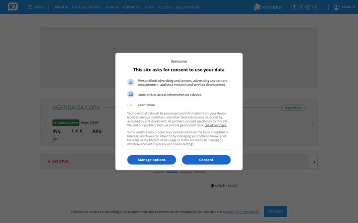 Screenshot ta' r7.com