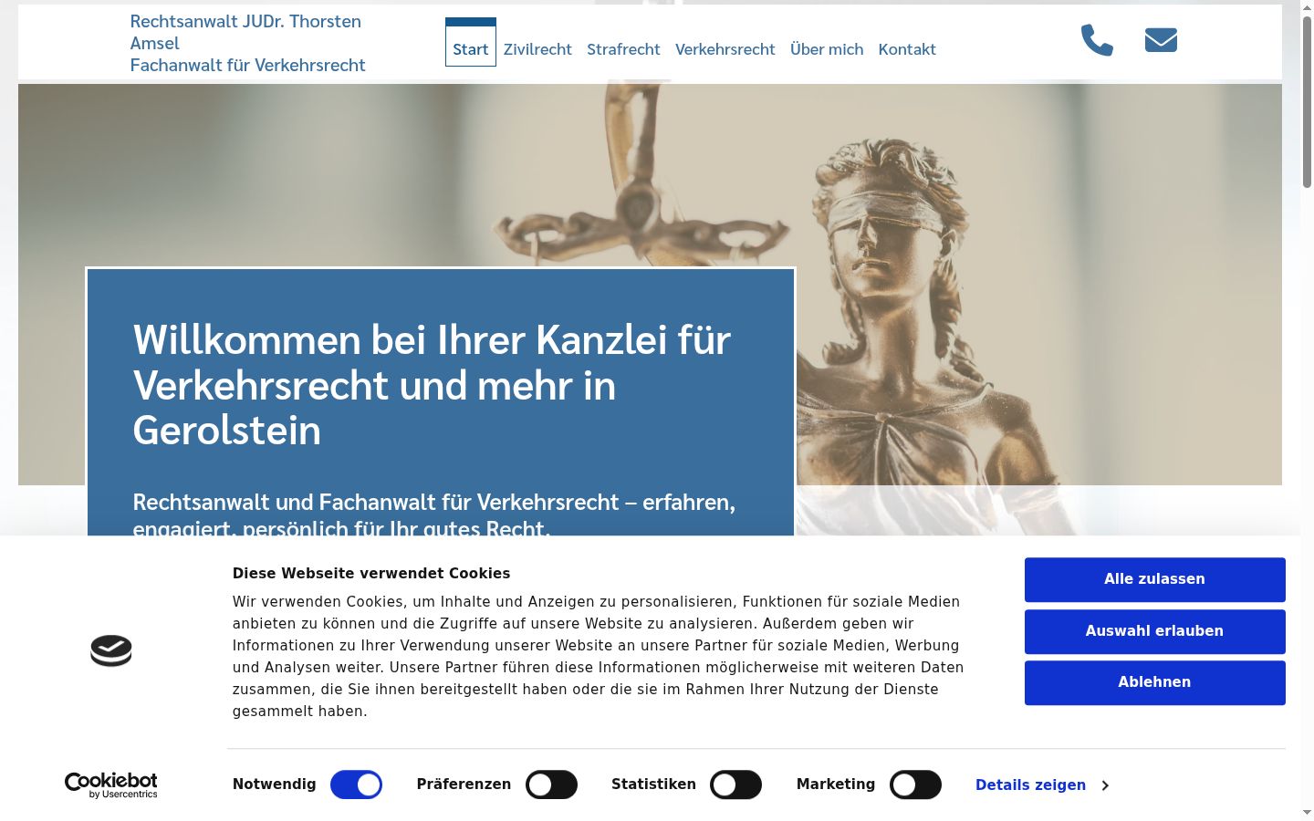 Screenshot tal-banner tal-kunsens muri qabel kwalunkwe interazzjoni