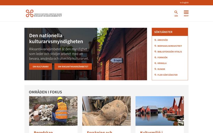 Screenshot of raa.se