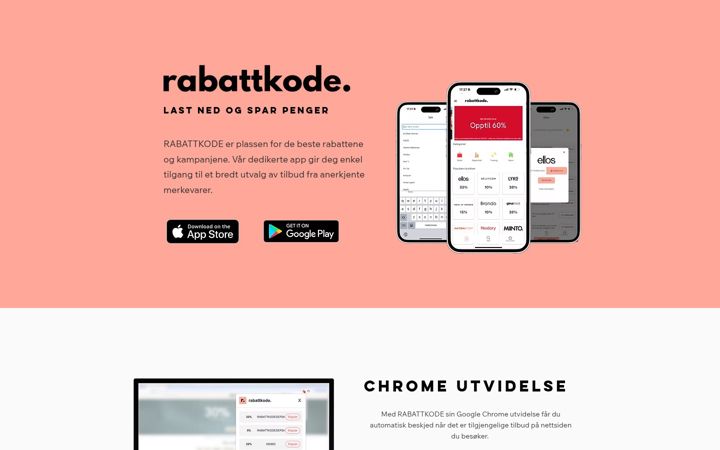 Screenshot of rabattkode.app