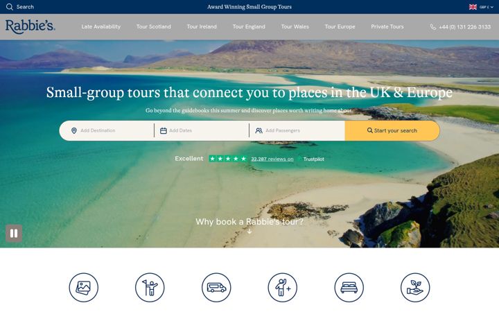 Screenshot of rabbies.com