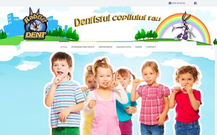 Screenshot of rabbitdent.ro