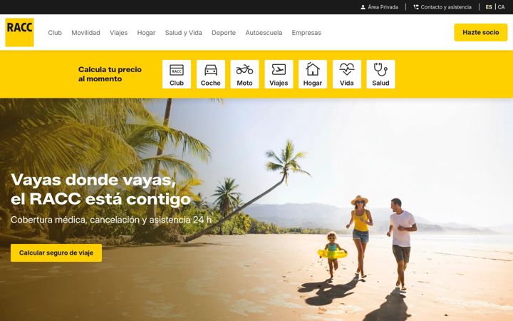 Screenshot of racc.es