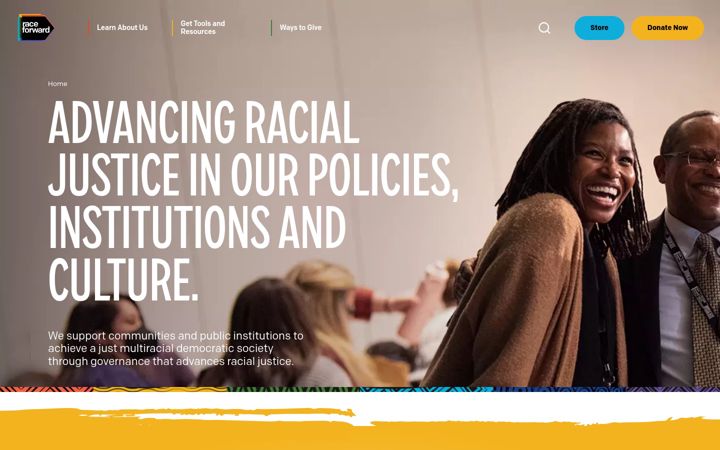 Kuvakaappaus sivustosta raceforward.org