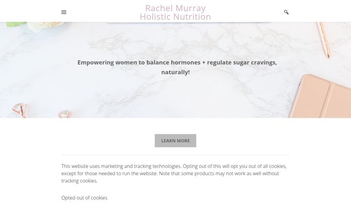Екранна снимка на rachelmurrayholisticnutrition.ca