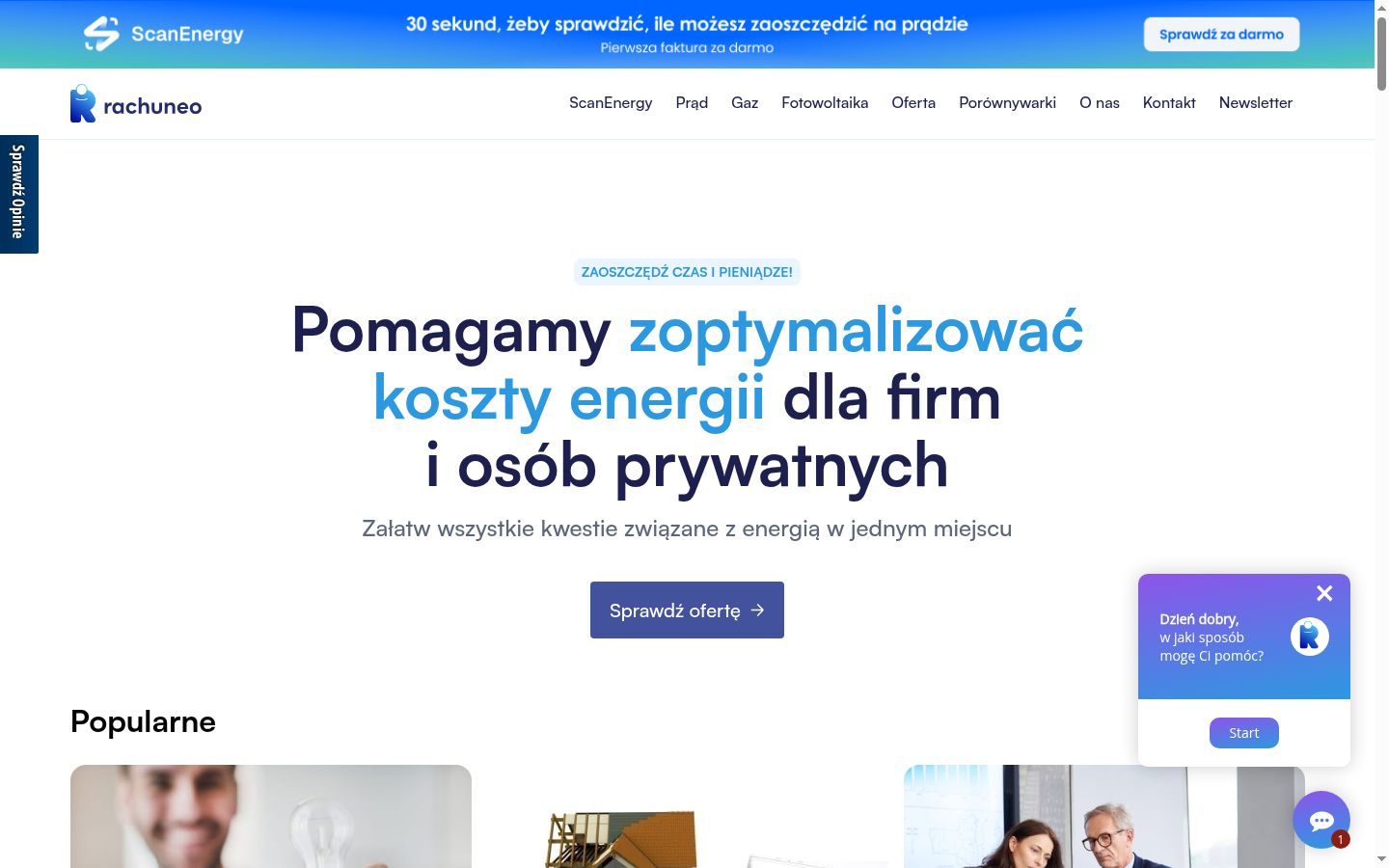 Posnetek zaslona pasice za privolitev, prikazane pred kakršno koli interakcijo