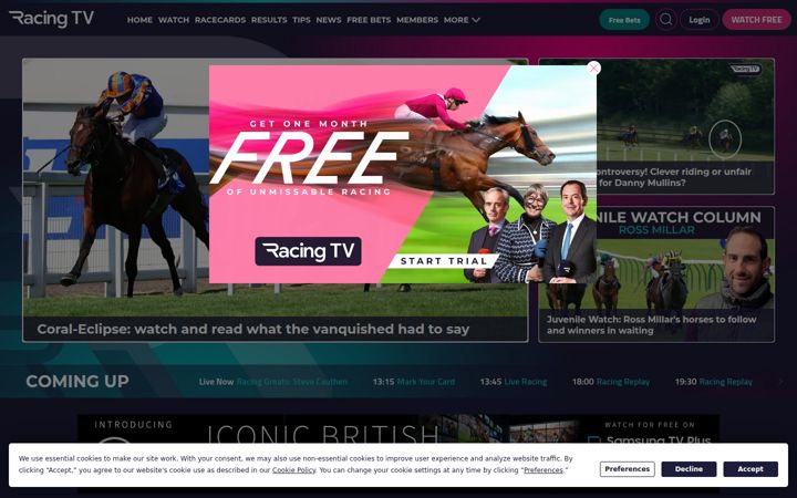 Képernyőkép: racingtv.com