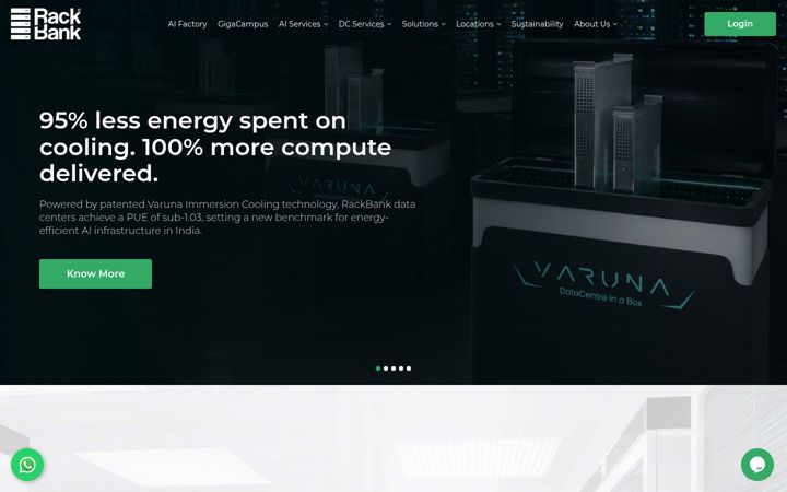 Captură de ecran a rackbank.com