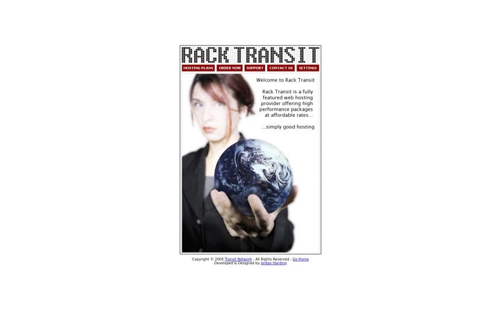 Screenshot of racktransit.com