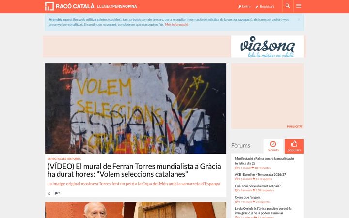 Screenshot di racocatala.cat