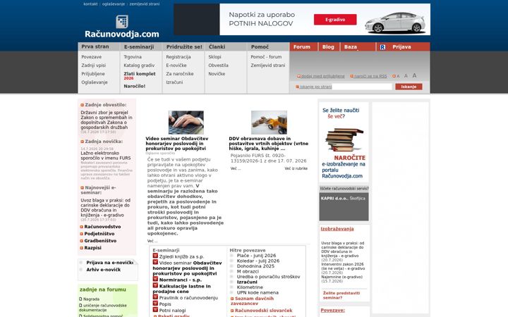Screenshot of racunovodja.com