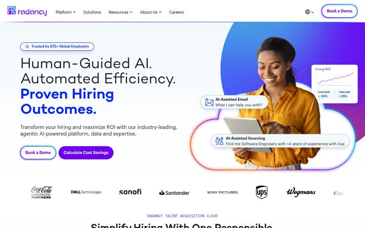 Screenshot of radancy.com