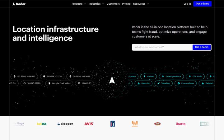 Captura de pantalla de radar.com