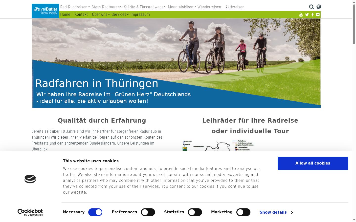 Screenshot van de toestemmingsbanner zoals getoond vóór enige interactie