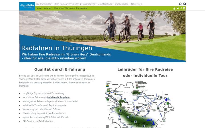Screenshot of radfahren-in-thueringen.info