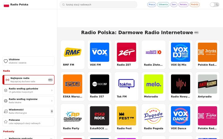 Screenshot of radio-polska.pl