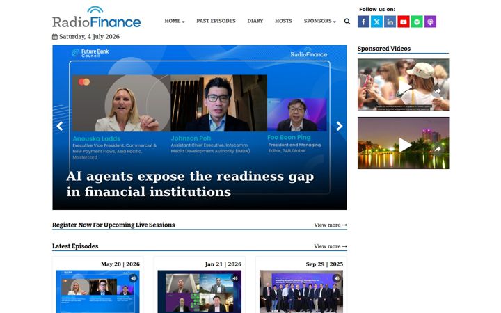 Screenshot of radio.finance