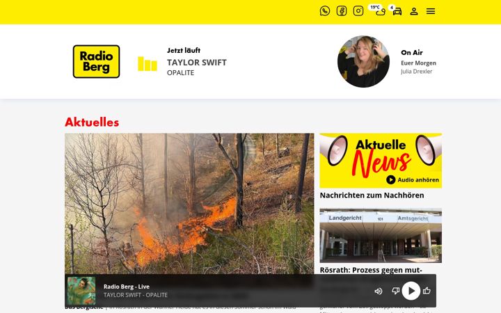 Screenshot of radioberg.de