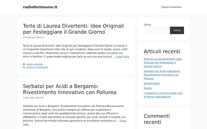 Screenshot ta' radiofermouno.it