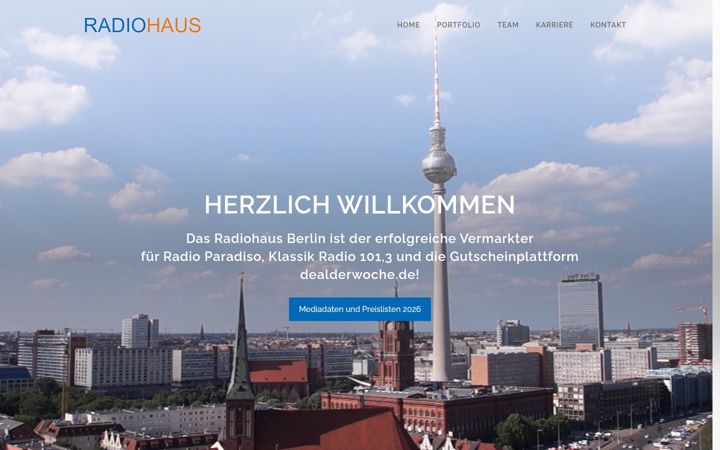 Screenshot von radiohaus-berlin.de
