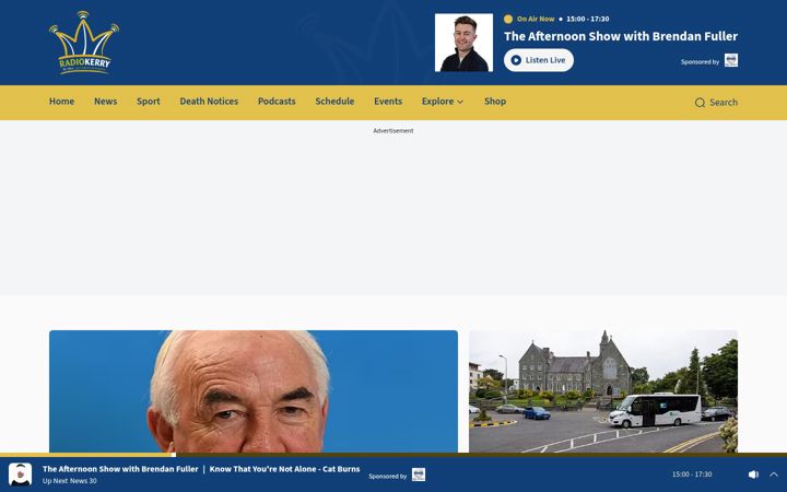 Screenshot of radiokerry.ie