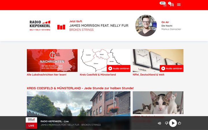 Screenshot of radiokiepenkerl.de