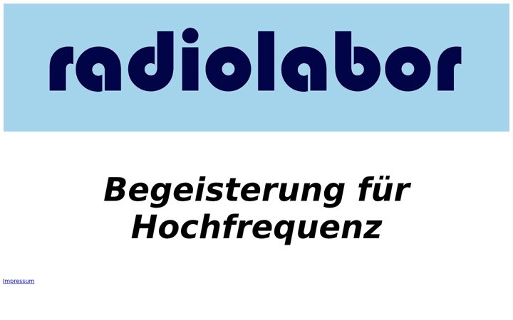 Screenshot of radiolabor.de