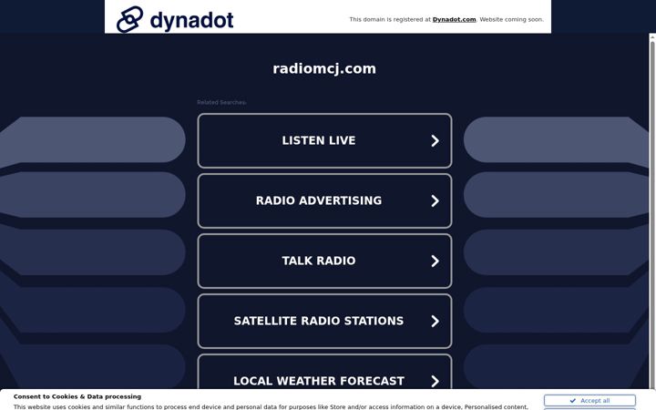 Screenshot of radiomcj.com