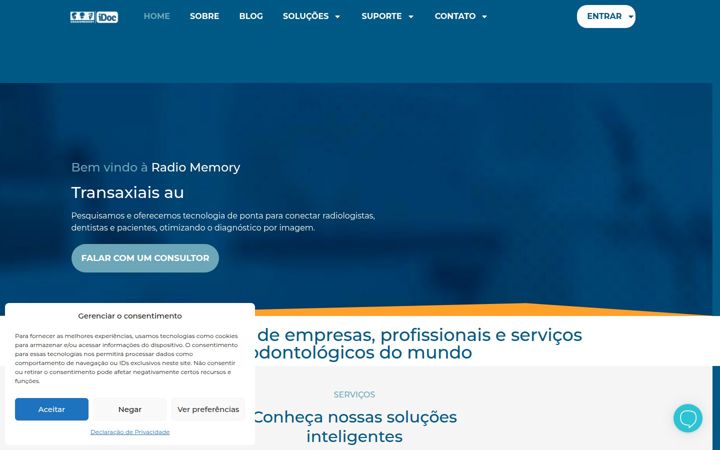 Screenshot of radiomemory.com.br