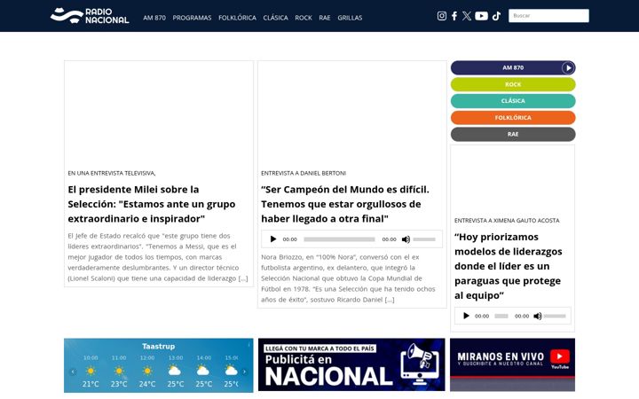 Screenshot of radionacional.com.ar