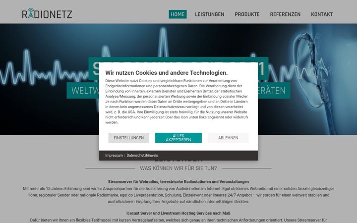 Screenshot of radionetz.de