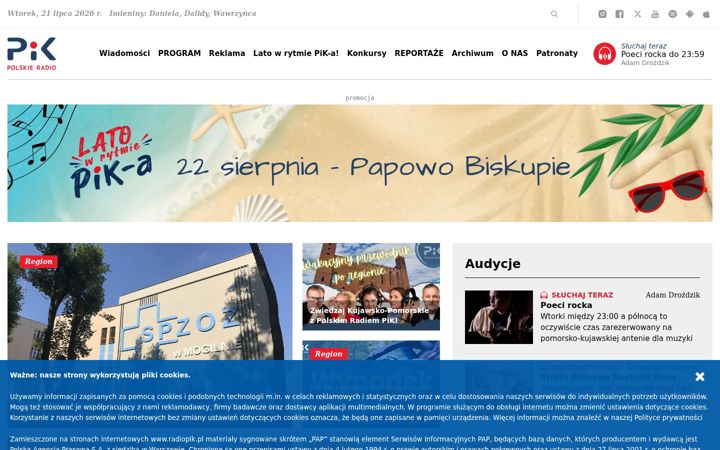 Screenshot of radiopik.pl
