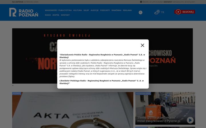 Screenshot of radiopoznan.fm