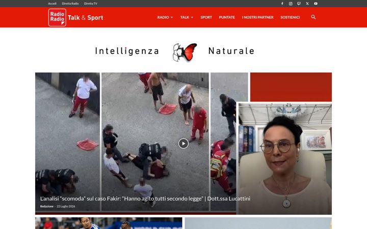 Screenshot of radioradio.it