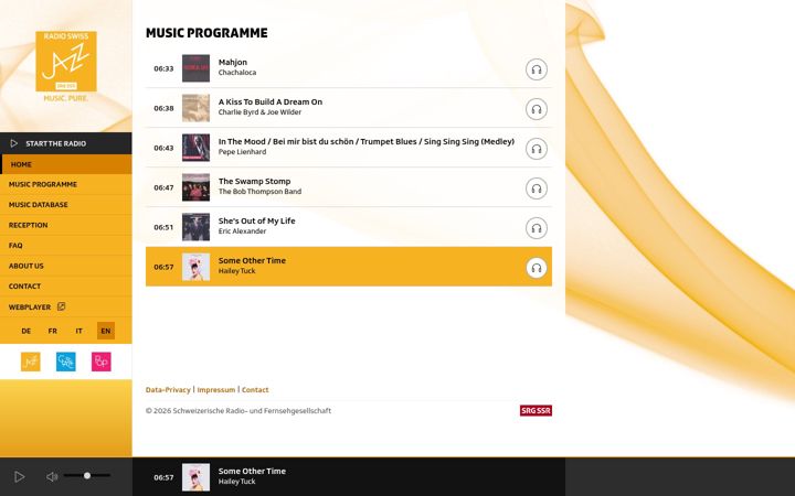 Screenshot of radioswissjazz.ch