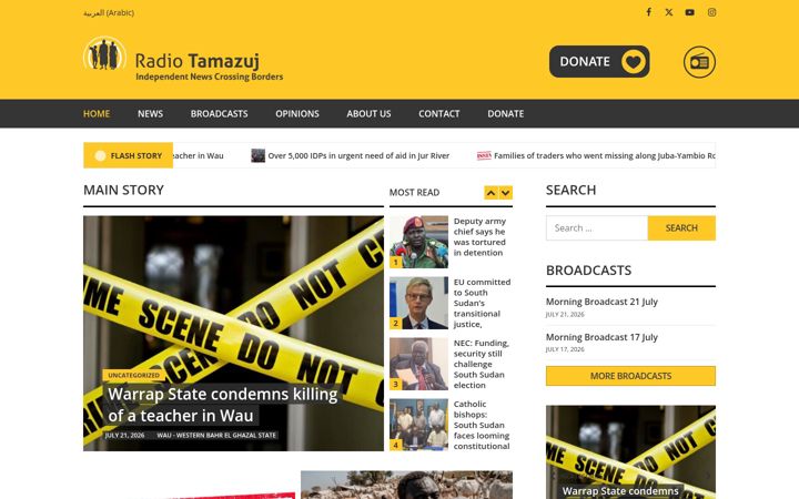 Screenshot of radiotamazuj.org