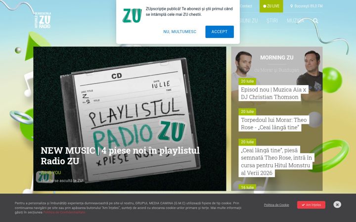 Screenshot of radiozu.ro