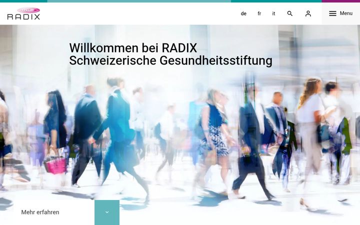 Screenshot ta' radix.ch