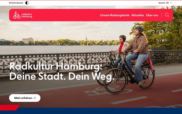 Screenshot of radkultur.hamburg