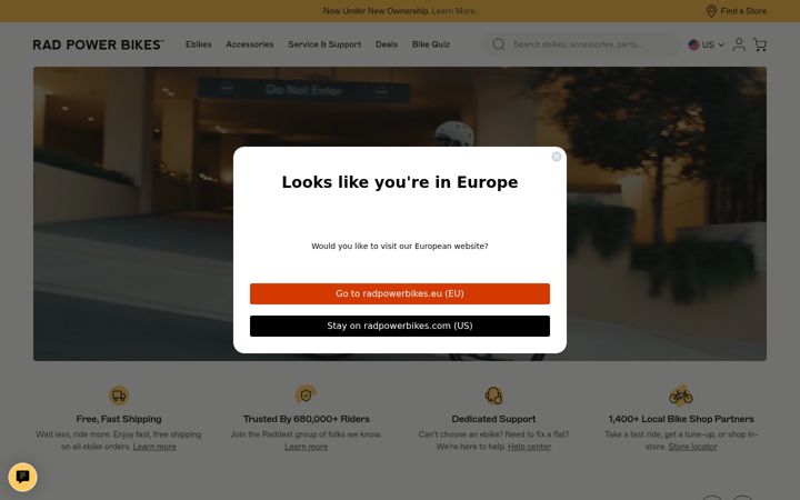 Screenshot of radpowerbikes.com