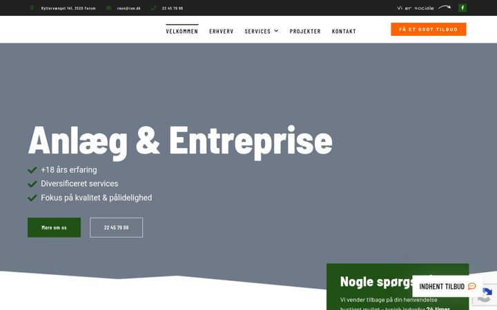 Screenshot von rae.dk
