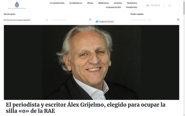 Screenshot of rae.es