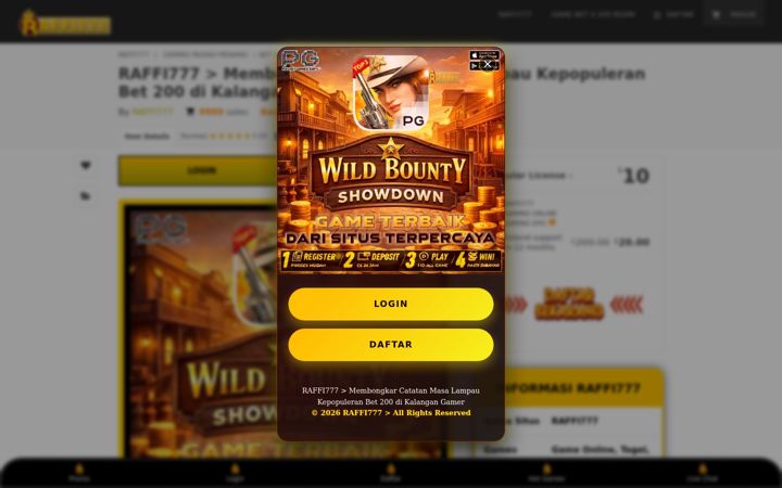 Screenshot of raffi77slot.net
