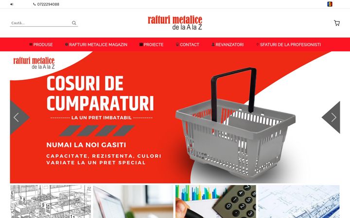 Screenshot di rafturimetaliceaz.ro
