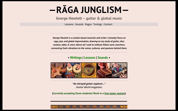 Screenshot of ragajunglism.org