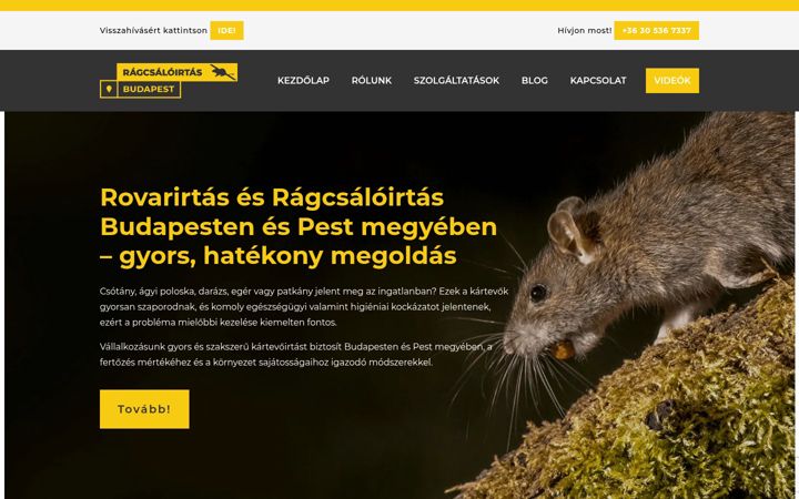 Screenshot of ragcsaloirtasbudapest.hu