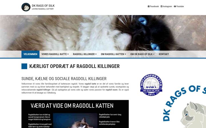 Screenshot of ragdolls.dk